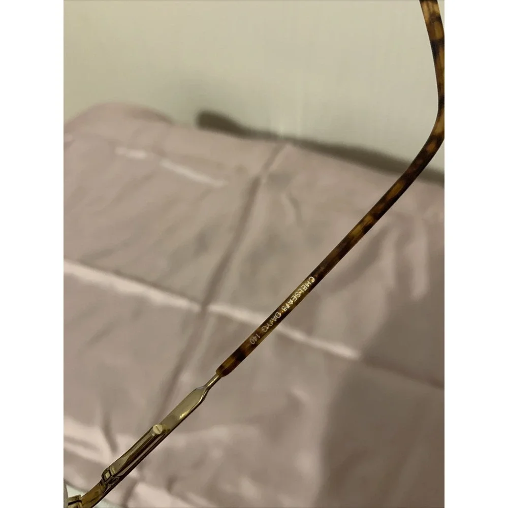 chelsea morgan eyeglasses Frames Full Rim Metal Tortoise Chelsea 75 DA/YG 140